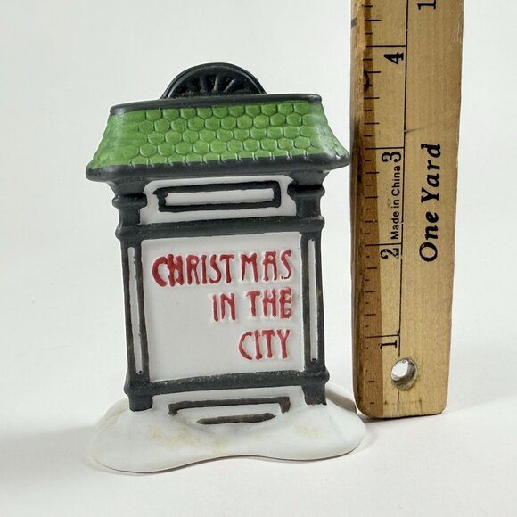 Dept 56 Christmas in the City Sign 5960-9 Heritage Village Decor - Picture 8 of 9